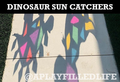 Cardboard Dinosaur Sun Catchers