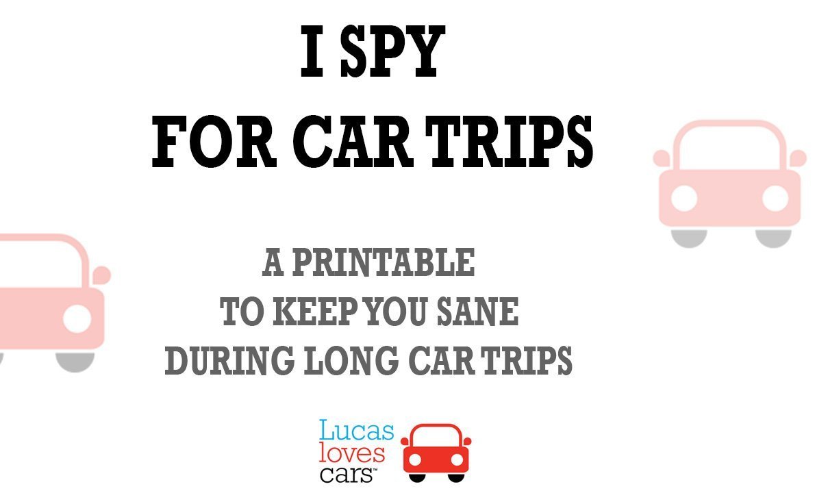 Travelling with kids | free printable for car trip | Lucas loves cars