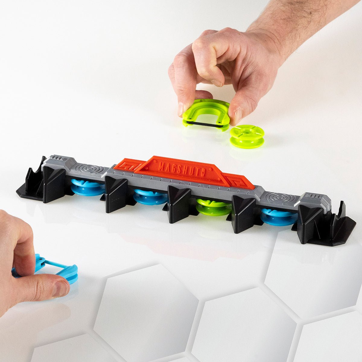 Magshuto Knockout Rail Fat Brain toys Lucas loves cars