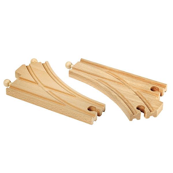 Brio train Curved switching train tracks Wooden train toys