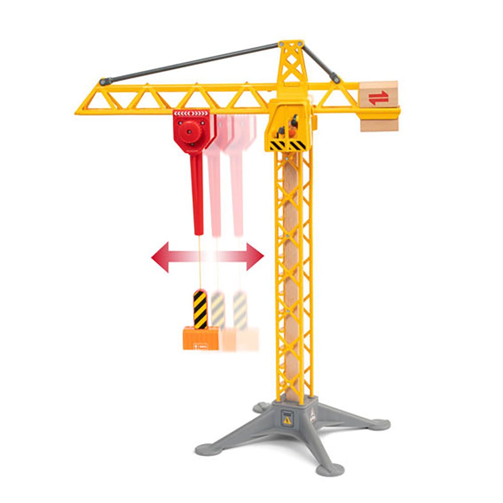 Brio Construction Crane with Lights | Brio