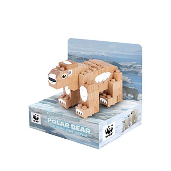 Fabbrix WWF Polar Bear wooden blocks lucas loves cars – Lucas