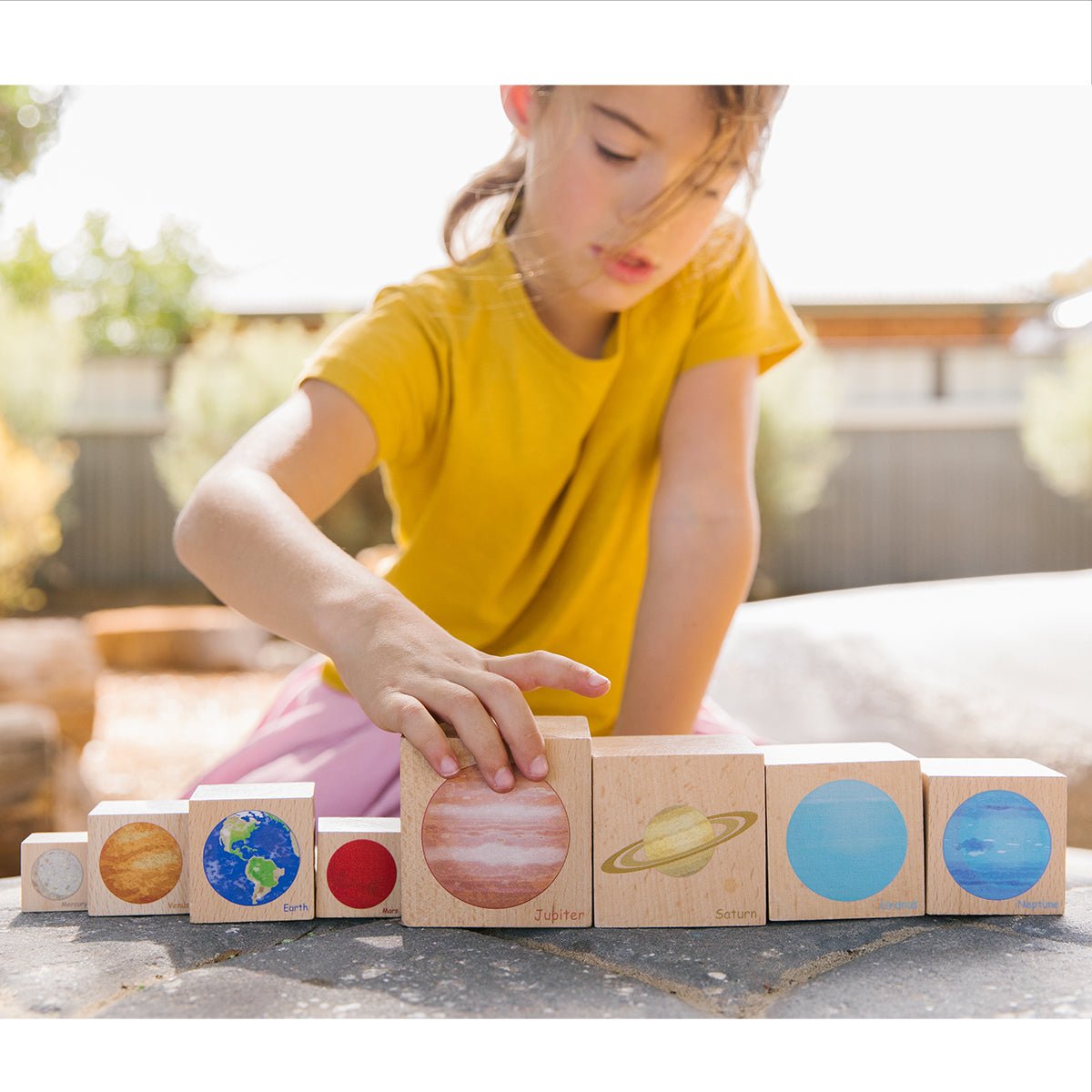 Playing with Planets Blocks | Freckled frog