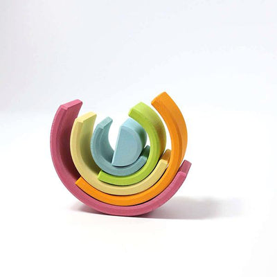 Pastel medium GRimms rainbow wooden toy