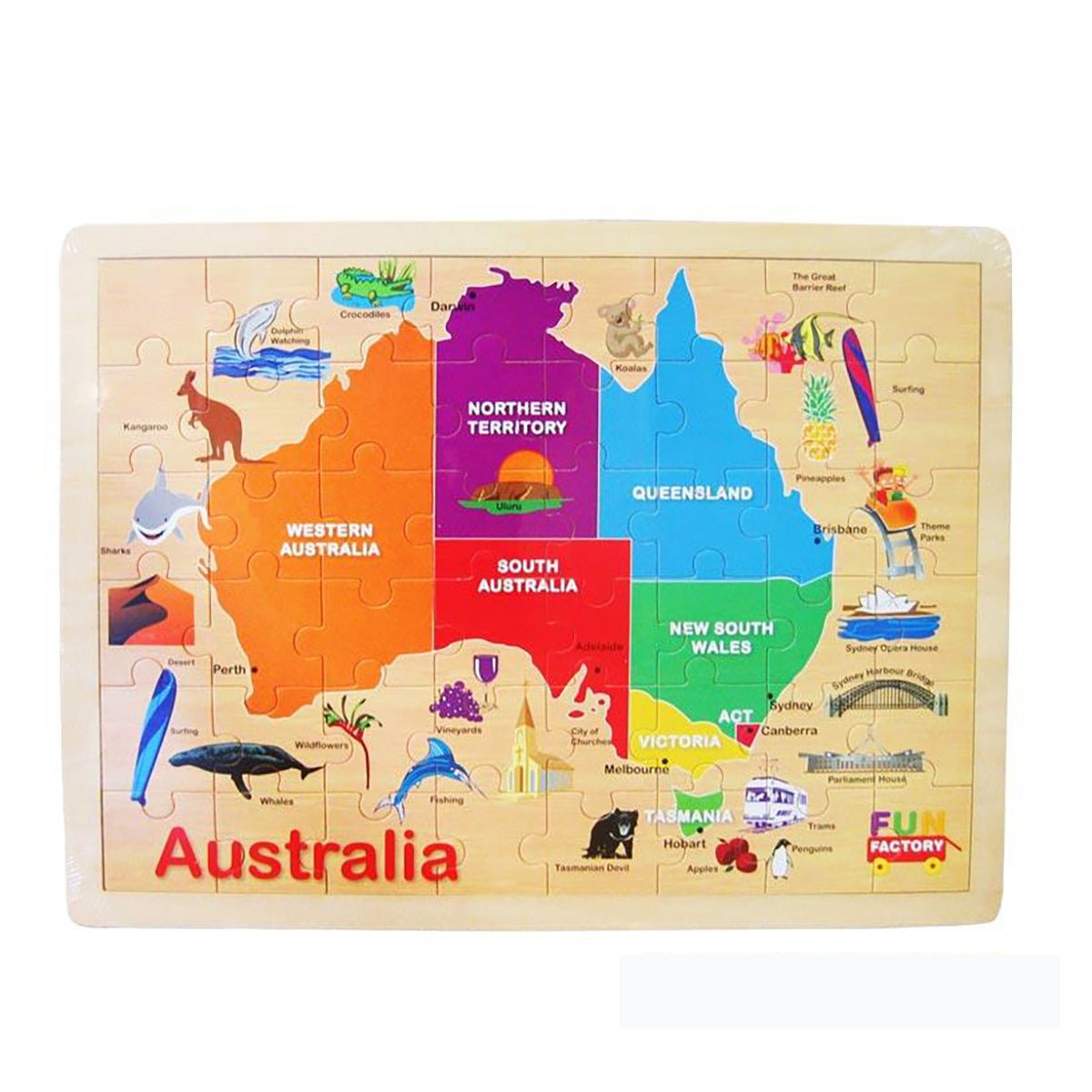 Australia Map Jigsaw | Fun factory