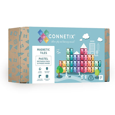 Connetix Rectangle Pack Pastel 24pc | Connetix tiles