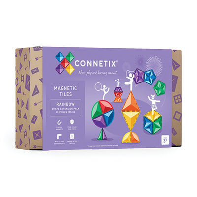 Connetix Shape Expansion Rainbow 36 pc | Connetix tiles