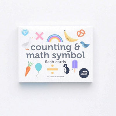 Flash Cards Counting and Maths Symbols | Two Little Ducklings
