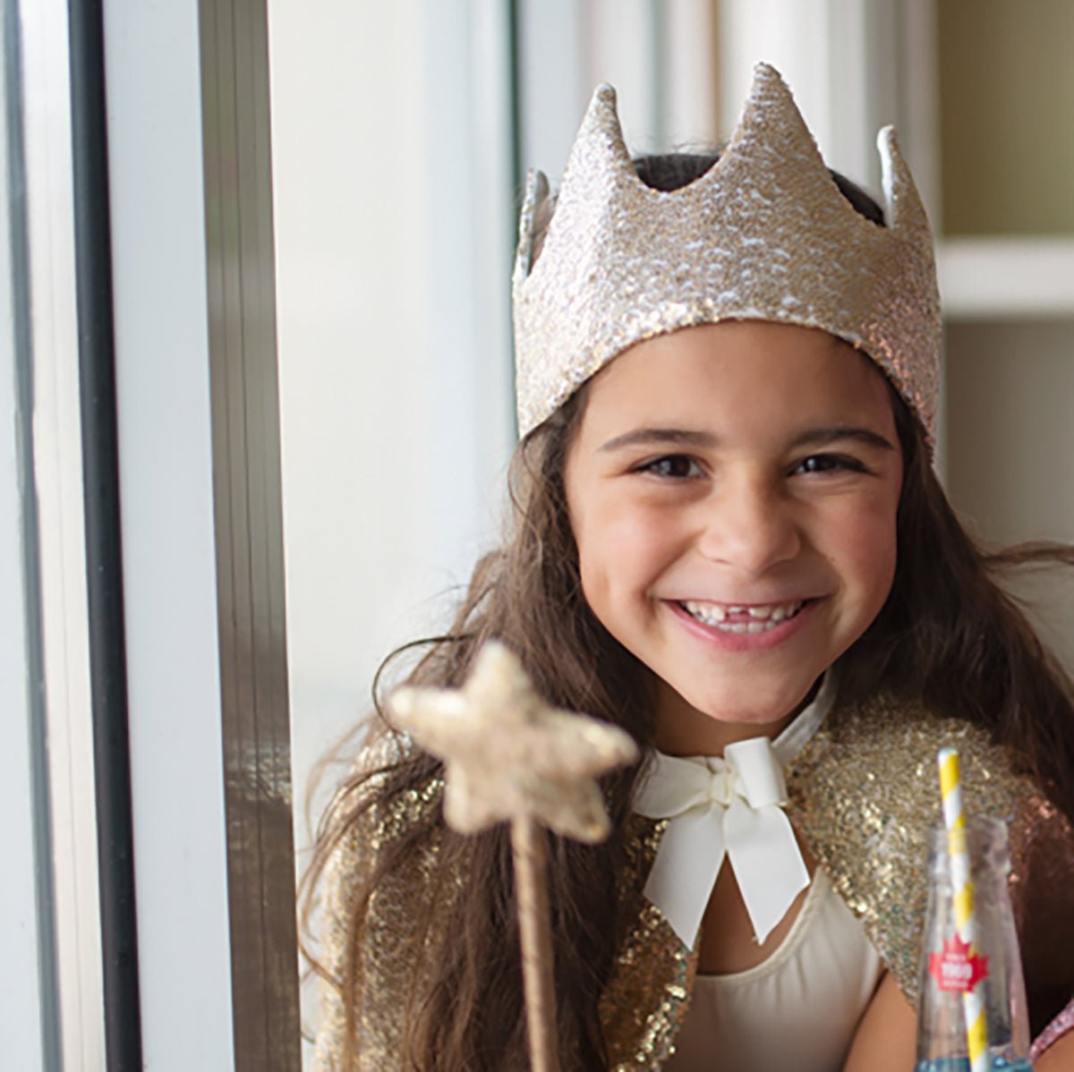 Gracious Gold Sequins Crown | Great Pretenders