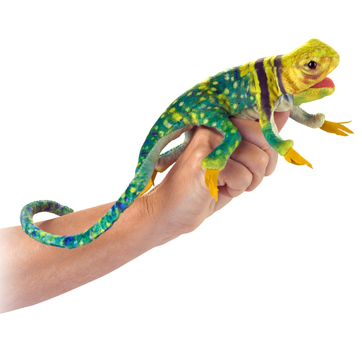 Finger Puppet Collard Lizard | Folkmanis