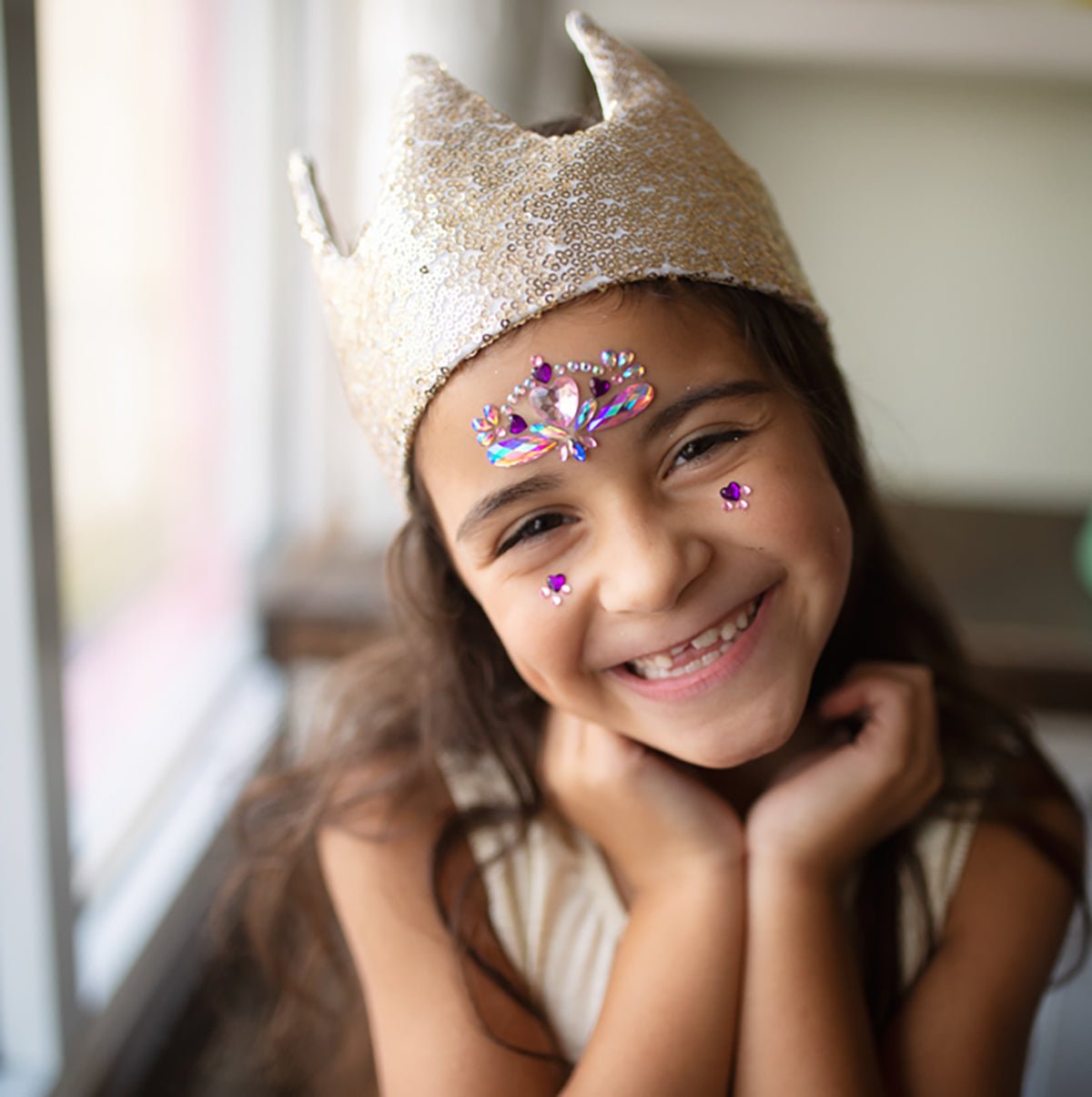Gracious Gold Sequins Crown | Great Pretenders