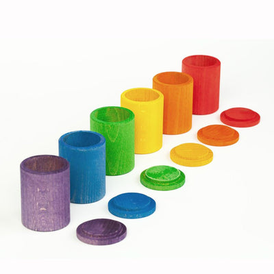 Grapat 6 coloured cups and lids | Grapat