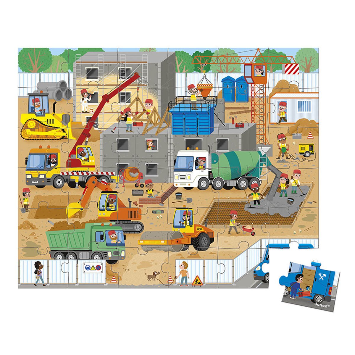 Janod Construction Site Puzzle | Janod