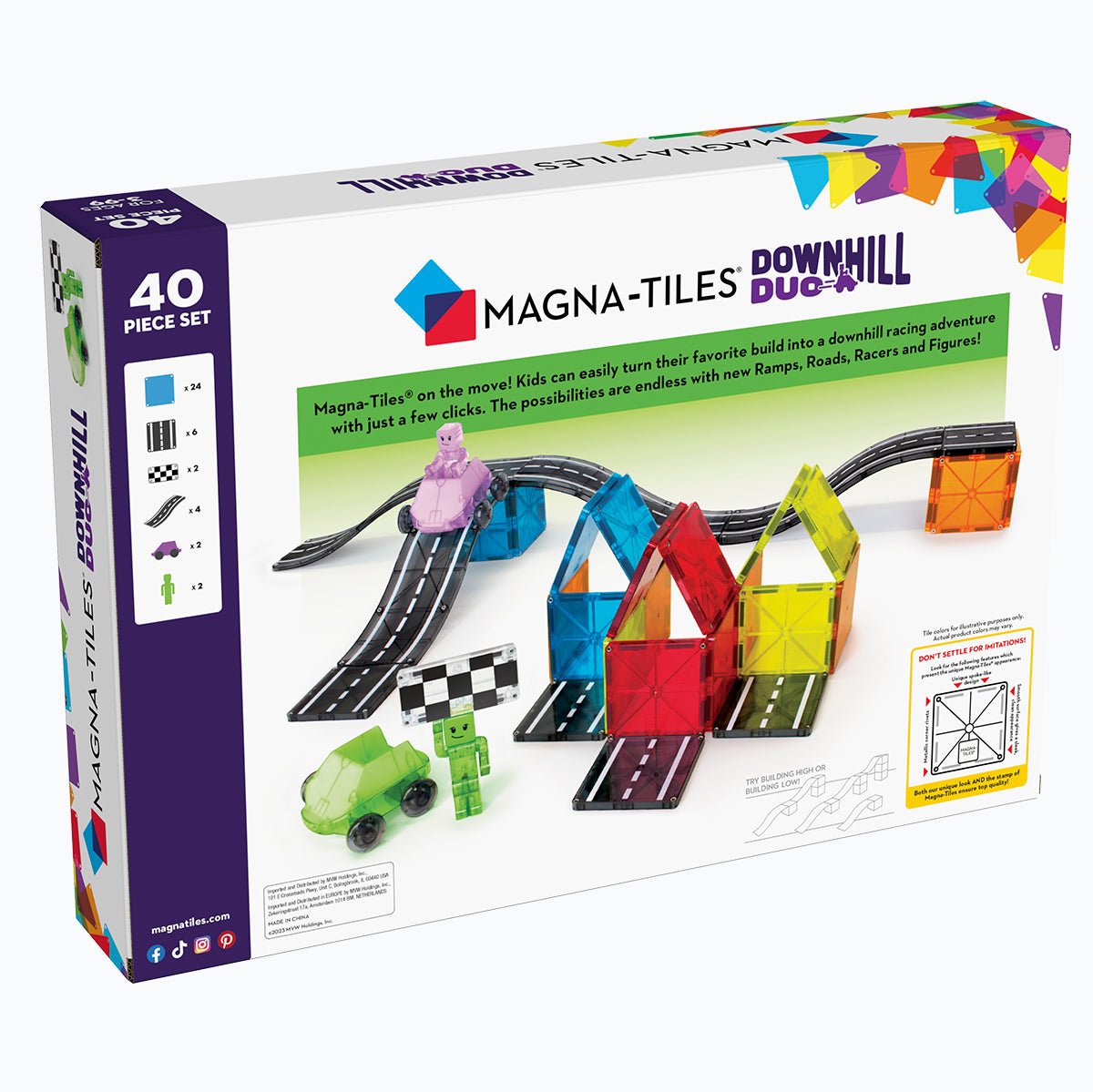 Magna Tiles Downhill Duo | Magna Tiles - Lucas loves cars