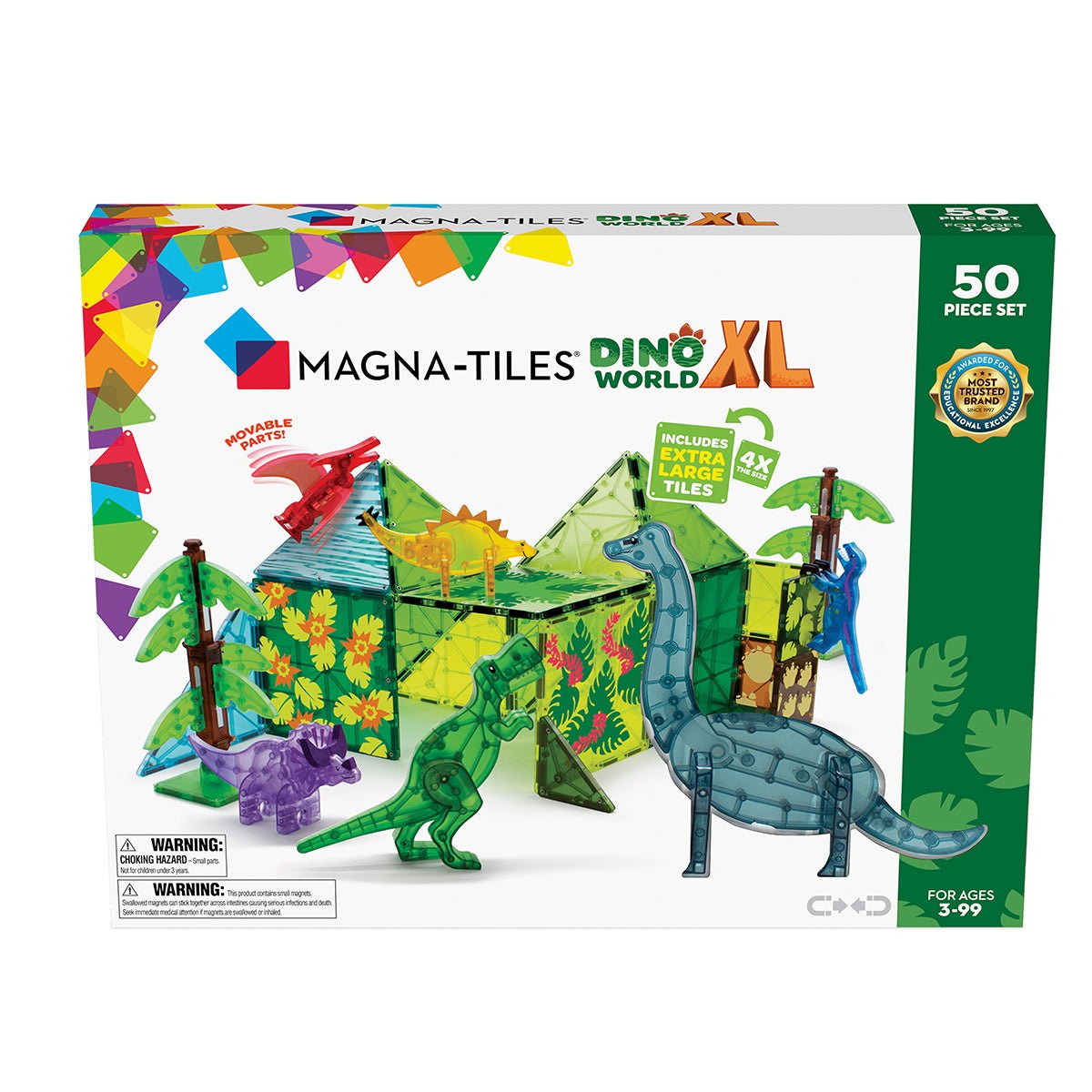 Magna Tiles - Dino World XL 50PC