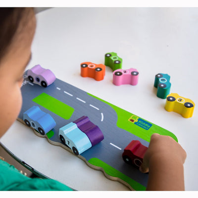 Car Wooden Number Puzzle | Kiddie Connect