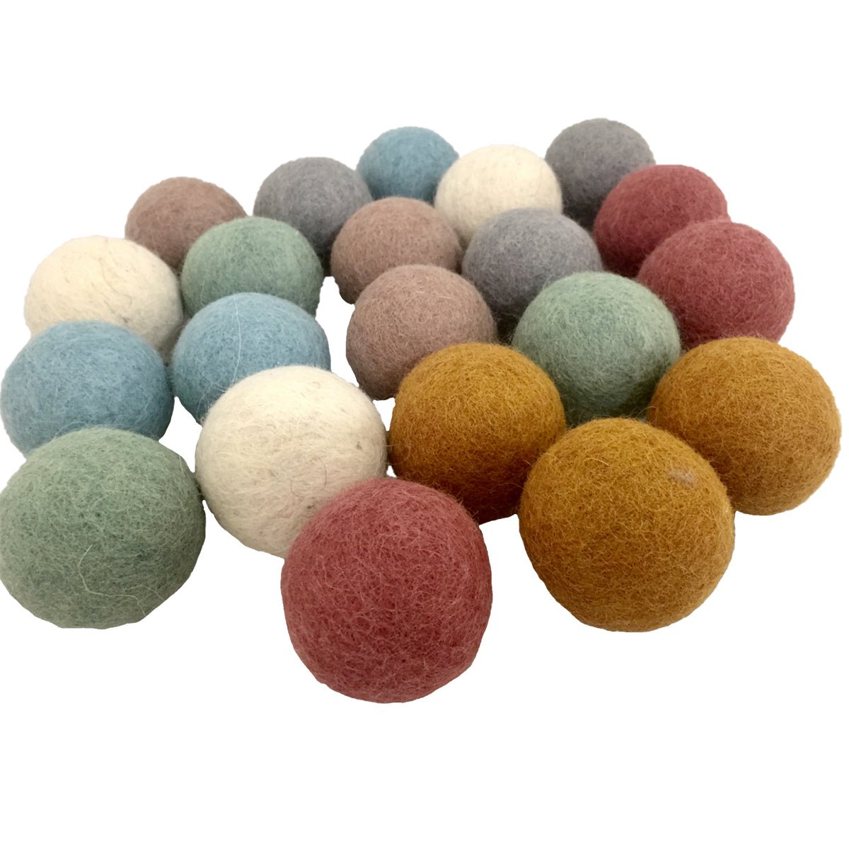 Papoose Earth Felt Balls 5cm | Papoose