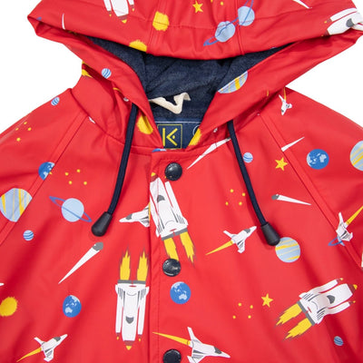 Korango Raincoat Space Rocket Red | Korango