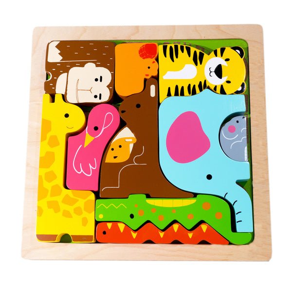 Wild Animal Chunky Puzzle | Kiddie Connect