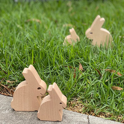Wooden bunny rabbits | Papoose