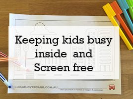 Keeping kids busy inside - Screen free.