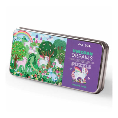 Travel Tin Puzzle Unicorn Dreams | Crocodile Creek - Lucas loves cars