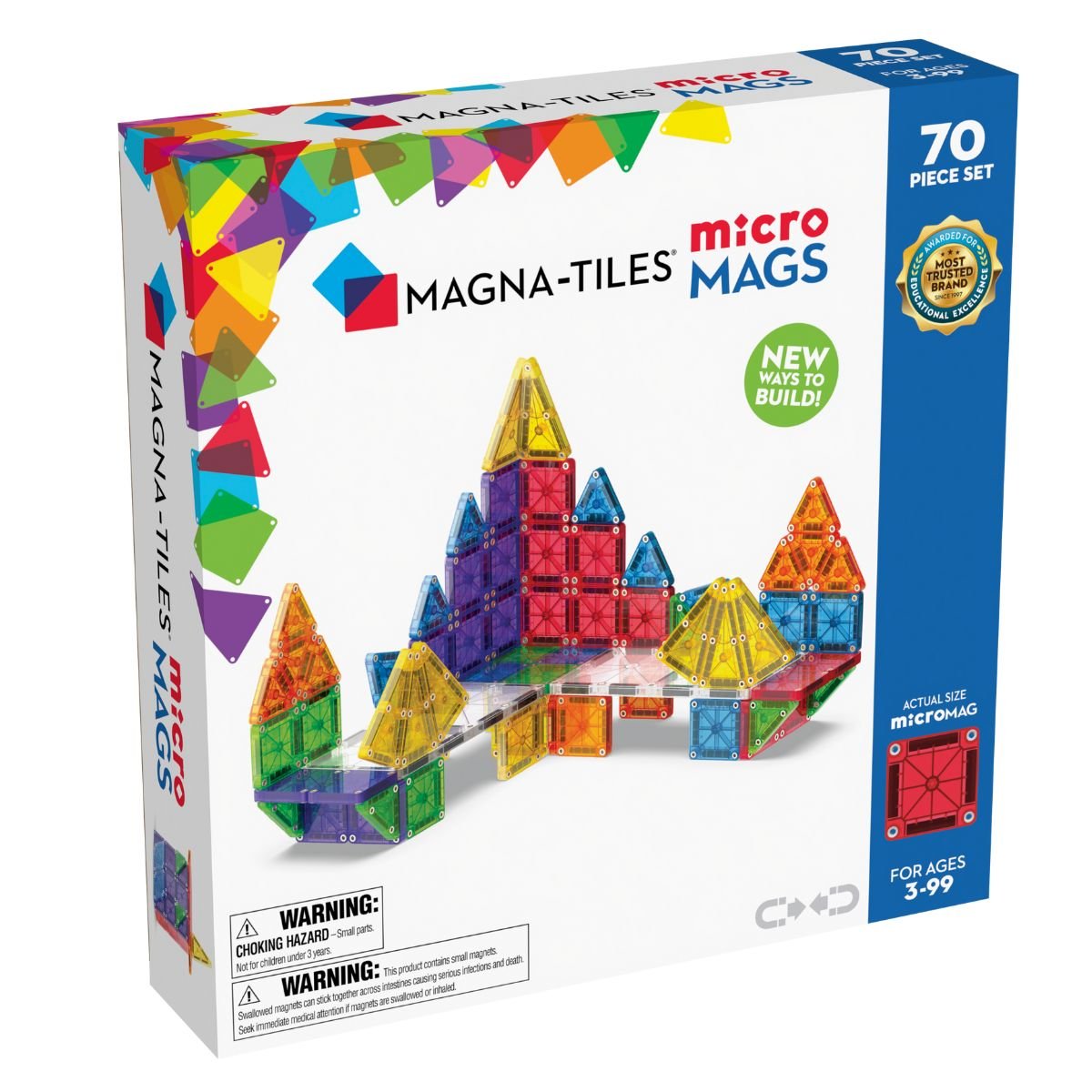 Magna Tiles with microMAGS 70pc | Magna Tiles