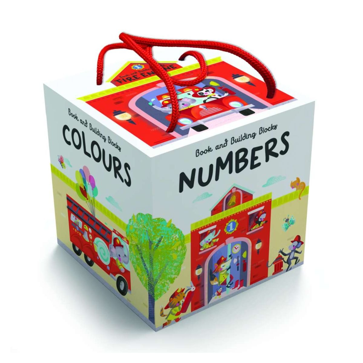 Book & Blocks Tower Fire Engine | Books