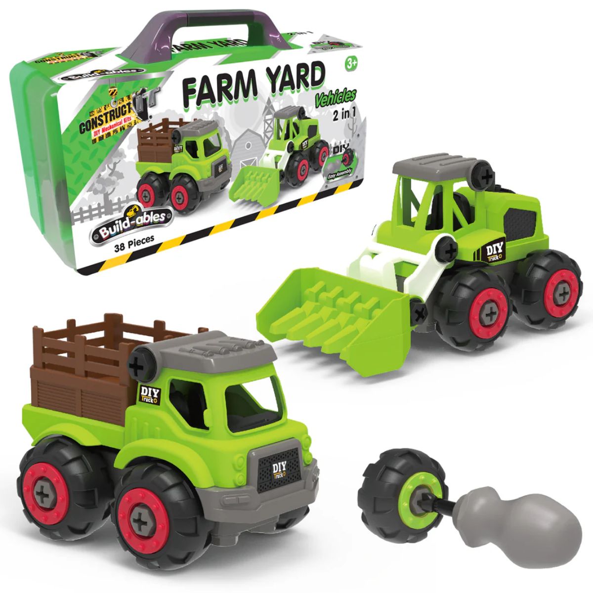 Build - ables Farm Hand Vehicles 2 in 1 | Build - ables - Lucas loves cars