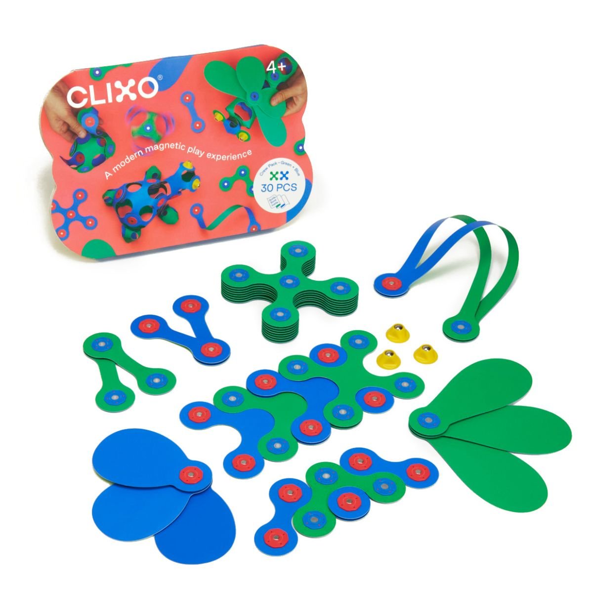 Clixo Crew Pack Blue Green 30 pieces | Clixo