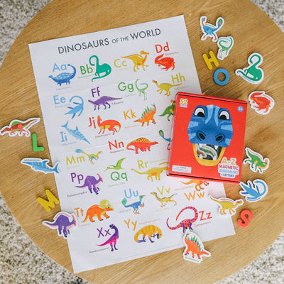 Magnetic Dinosaurs and Letters | Curious Columbus