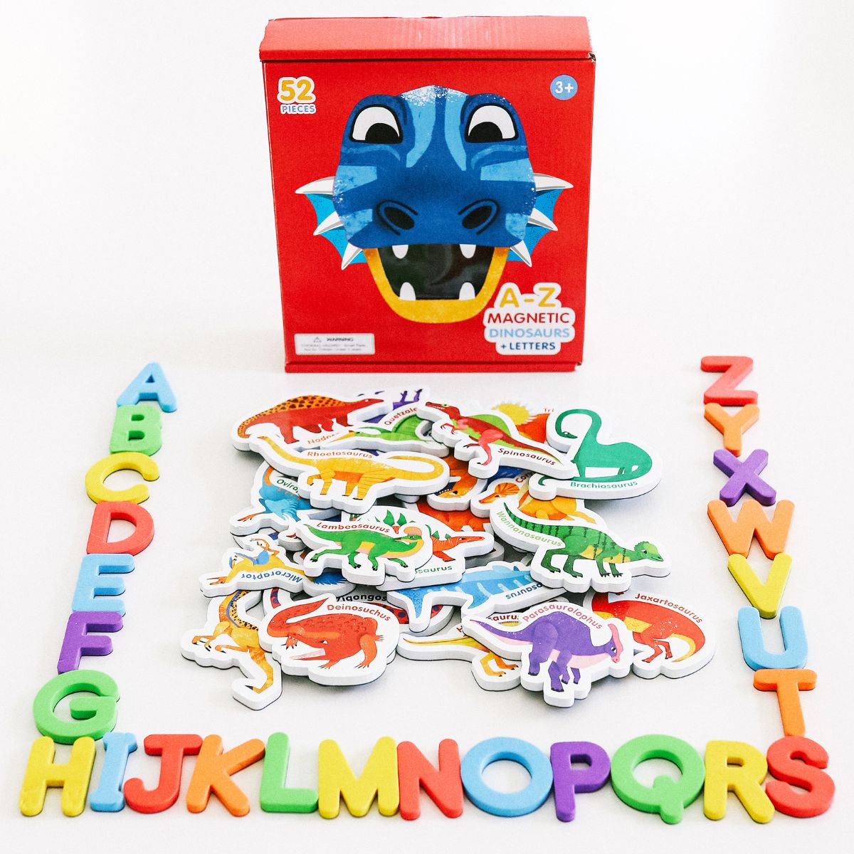 Magnetic Dinosaurs and Letters | Curious Columbus