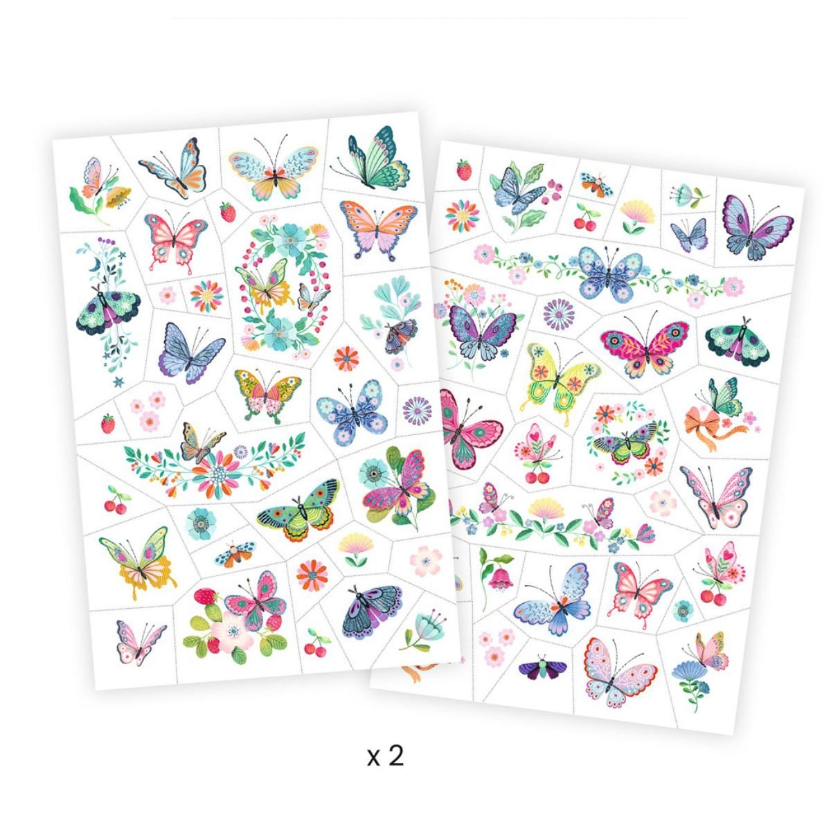 Temp Tattoos Butterflies | Djeco