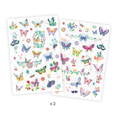 Temp Tattoos Butterflies | Djeco