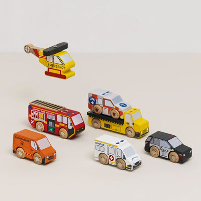 Emergency Helicopter & Rescue Vehicles | Le Toy Van - Lucas loves cars