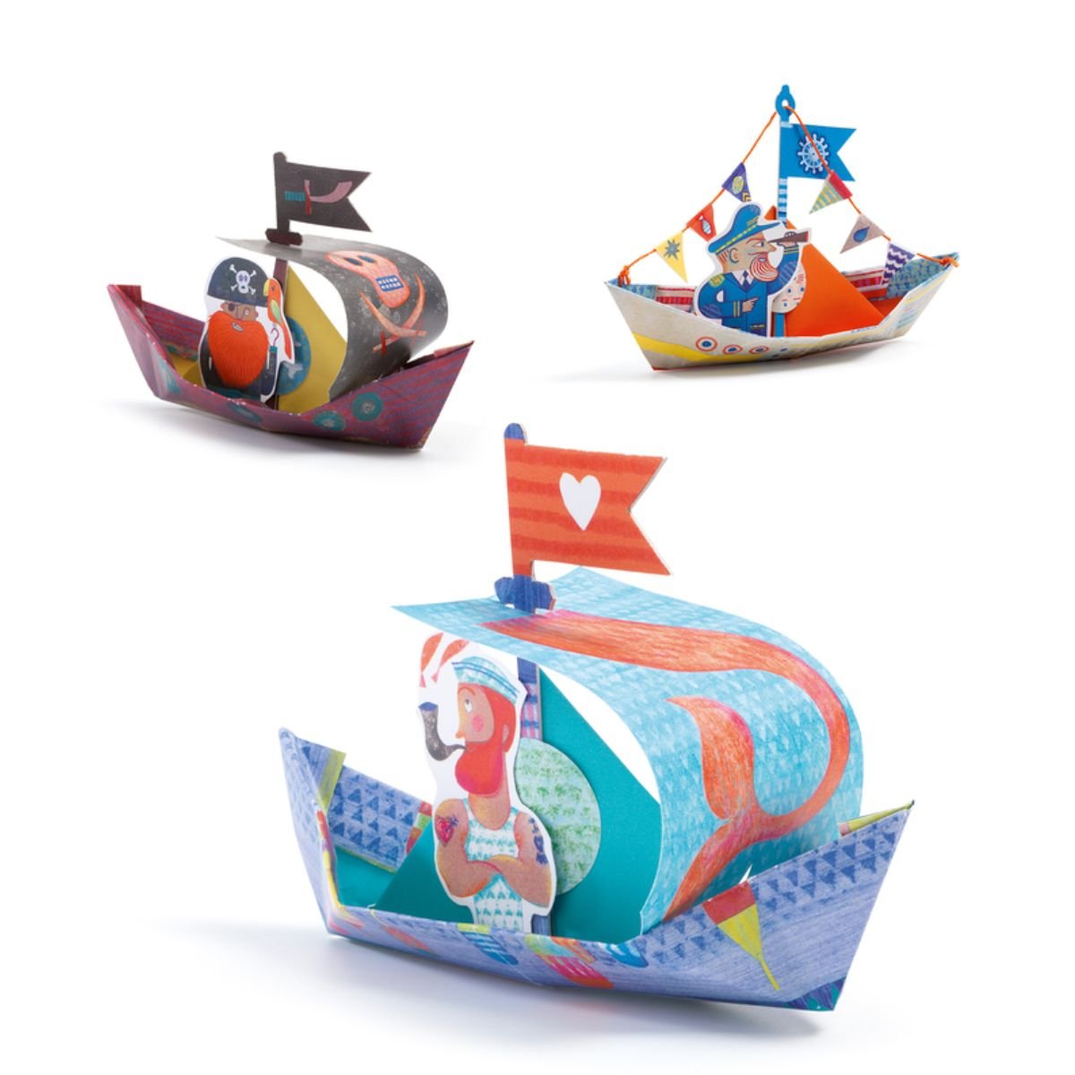 Floating Boats Origami | Djeco - Lucas loves cars