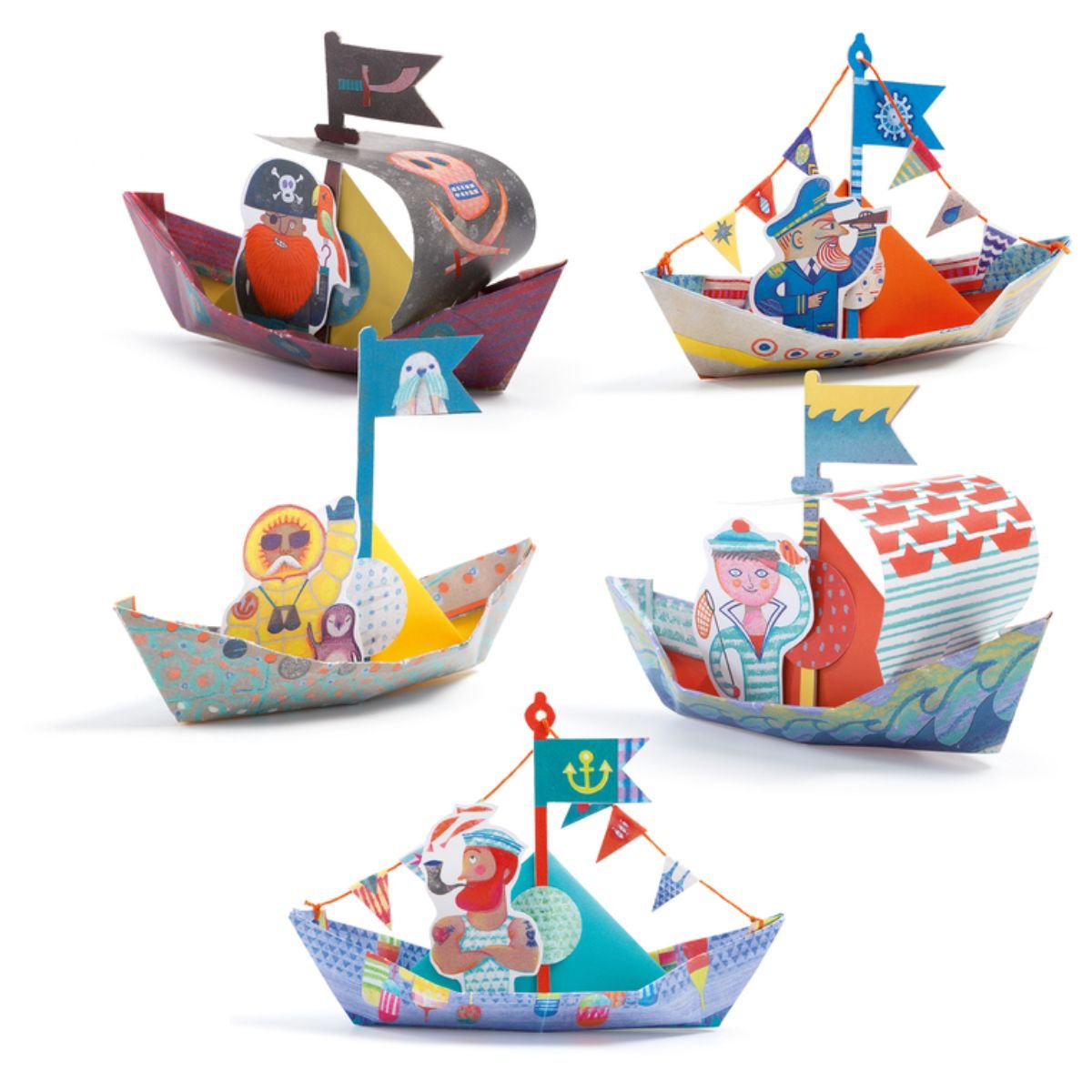 Floating Boats Origami | Djeco - Lucas loves cars