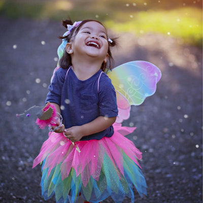 Neon Rainbow Tutu Wings | Great Pretenders