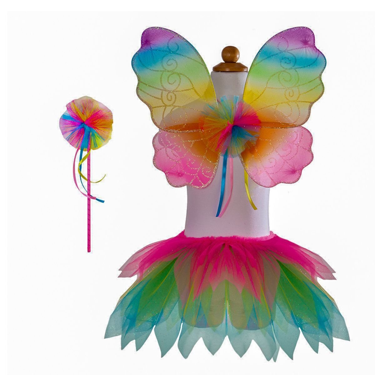 Neon Rainbow Tutu Wings | Great Pretenders