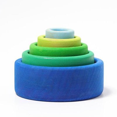 Grimms Stacking Bowls Ocean Blues | Grimms