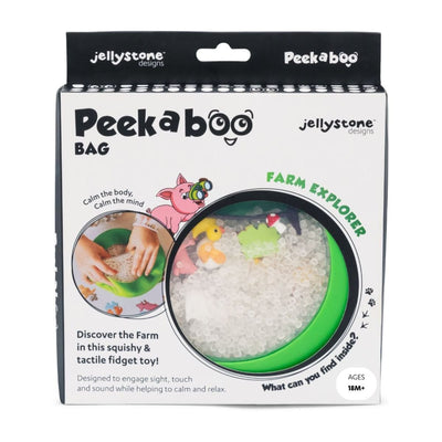 Peekaboo Sensory Bag Farm Green | Jellystone