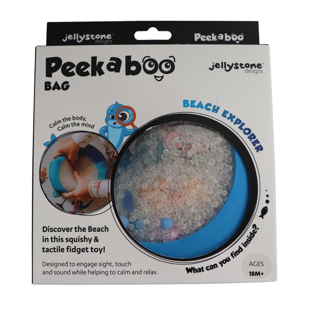 Peekaboo Sensory Bag Beach Blue | Jellystone