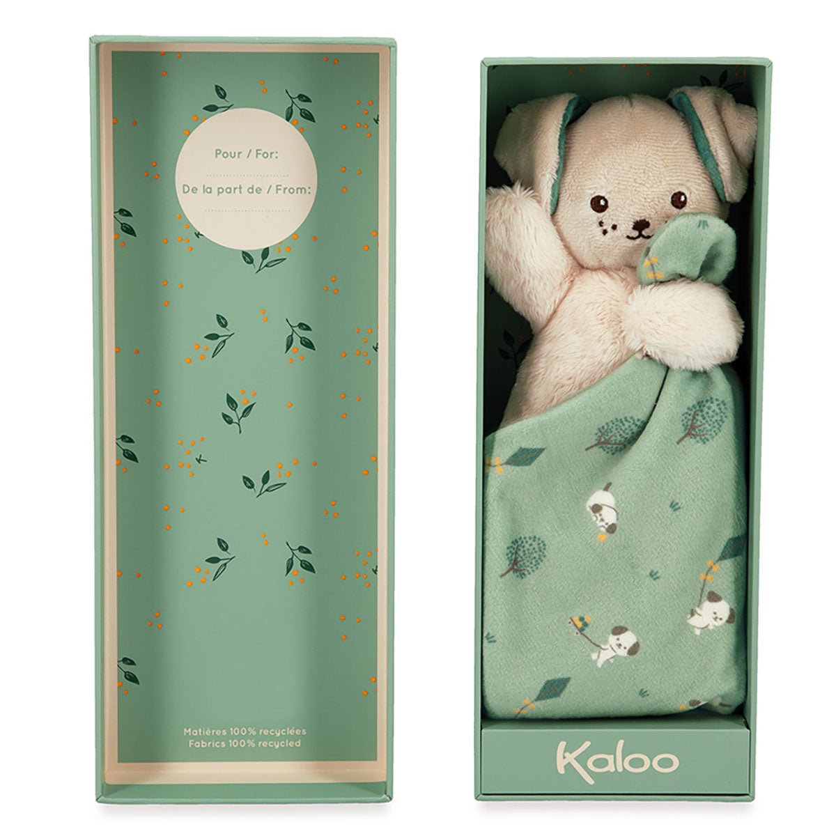 Kaloo Carre DouDou Dog Green | Kaloo