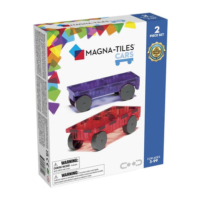 Magna Tiles Car Bases Purple and Red | Magna Tiles