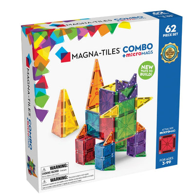 Magna Tiles Combo with microMAGS 62pc - PREORDER | Magna Tiles