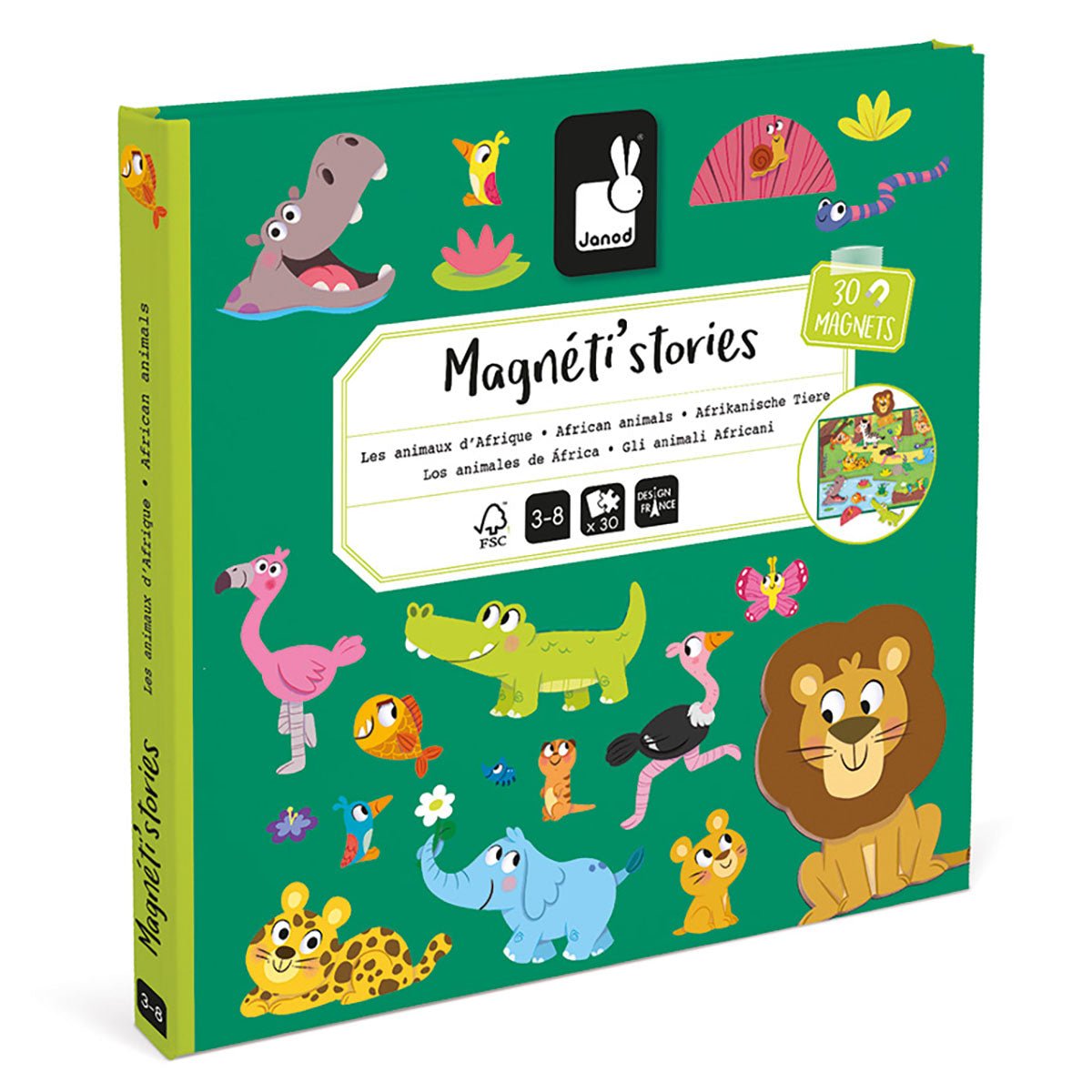 Magnetic Story Safari Animals | Janod