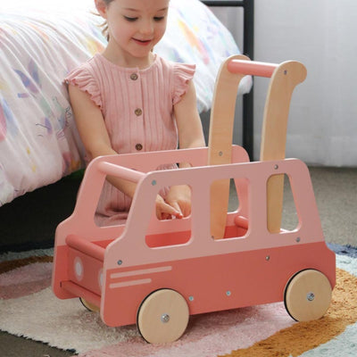 Moover School Bus Walker Pink | Moover - Lucas loves cars