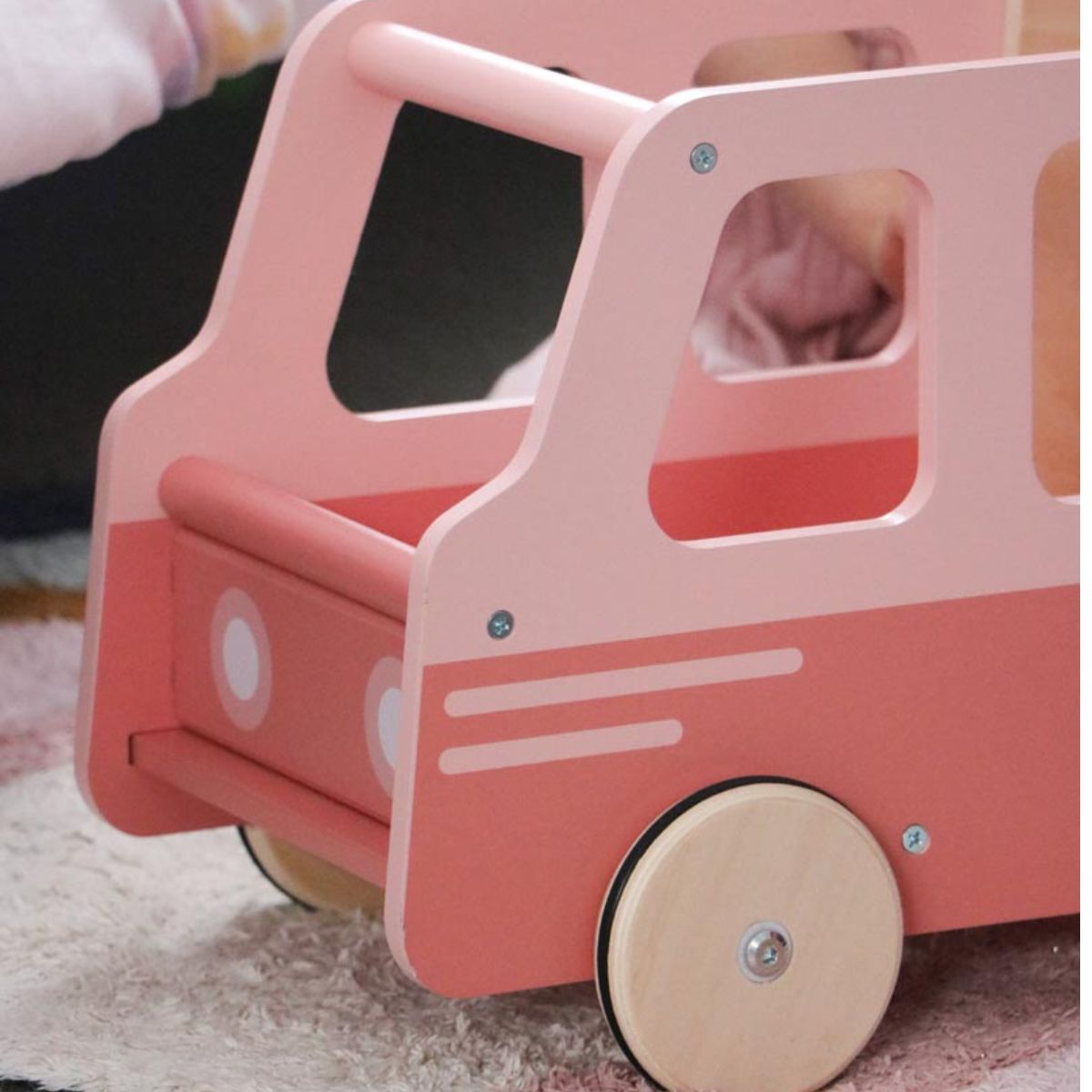 Moover School Bus Walker Pink | Moover - Lucas loves cars