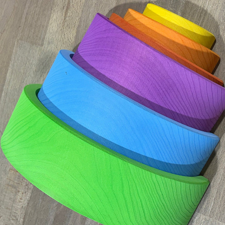 Ocamora 6 Piece Green Rainbow | Ocamora - Lucas loves cars