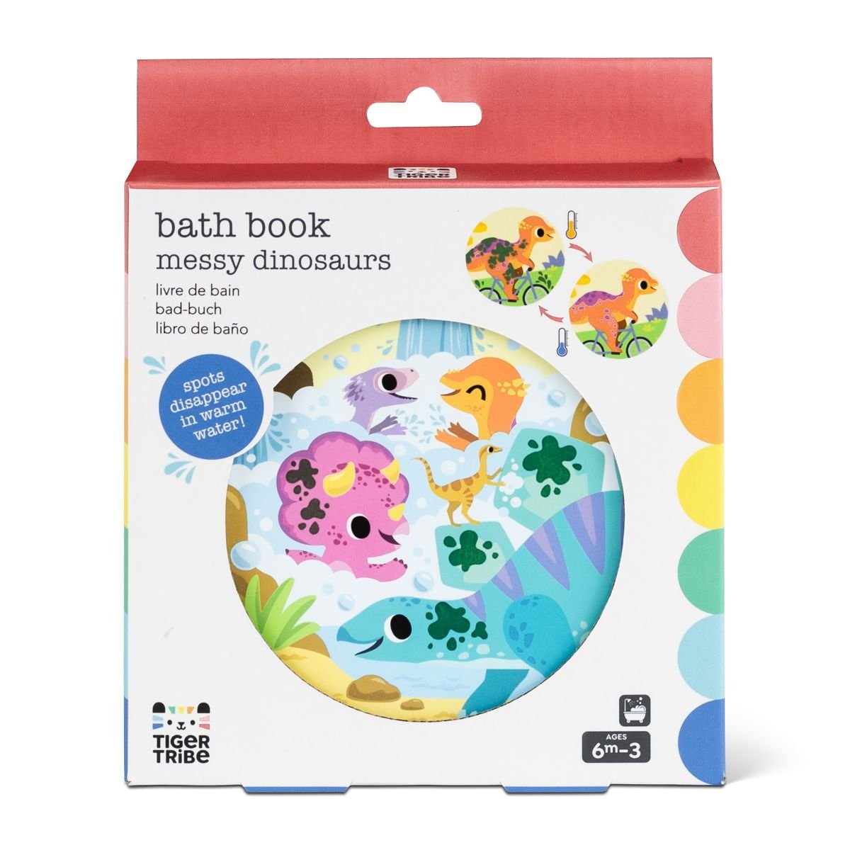 Bath Book Messy Dinosaurs | Tiger Tribe